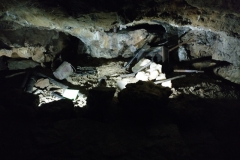 Jaskinia Głęboka - wydobywanie kalcytu